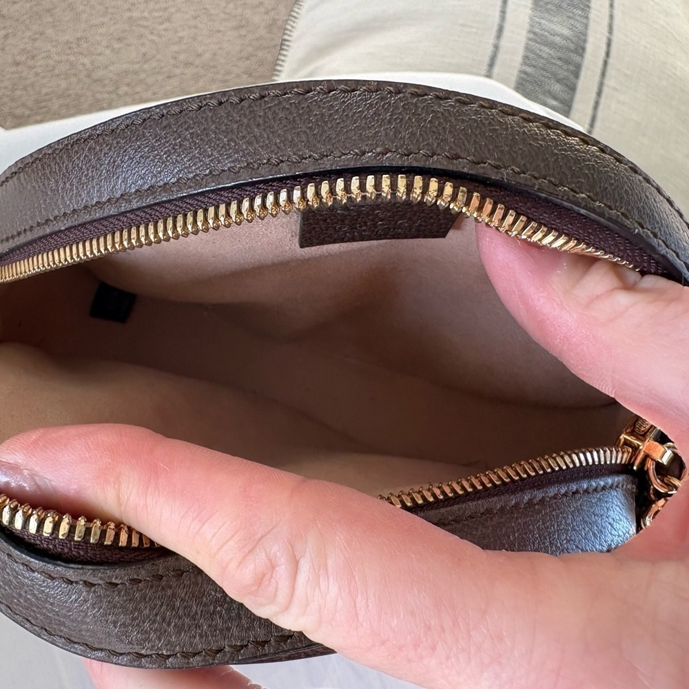GUCCI GG SUPREME MONOGRAM OPHIDIA ROUND SHOULDER BAG - Picture 6 of 14